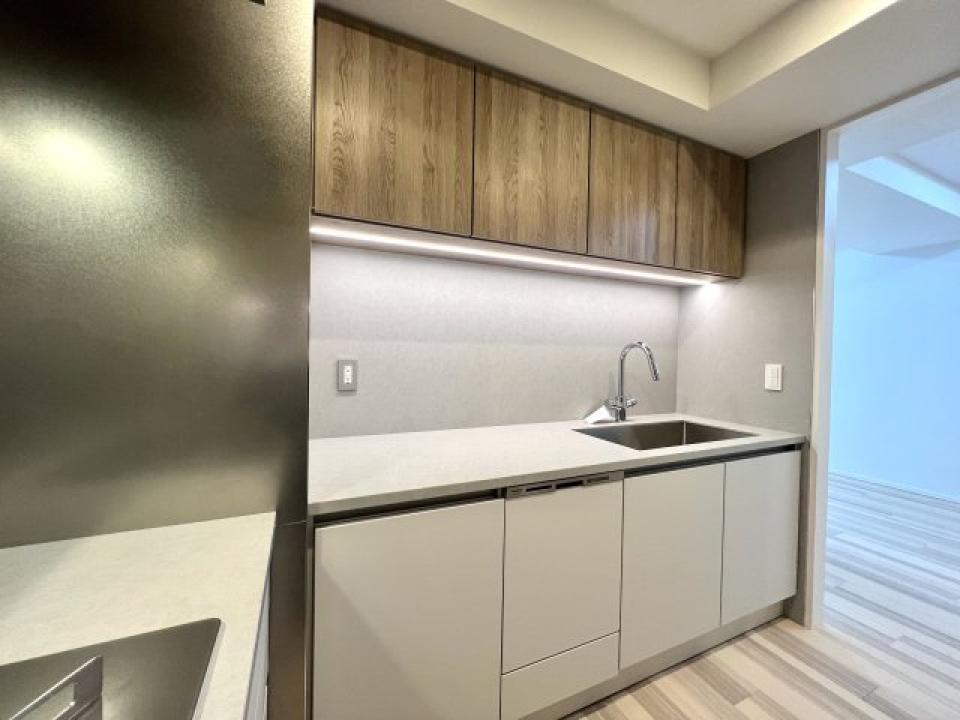 キッチンはなんとL字型。