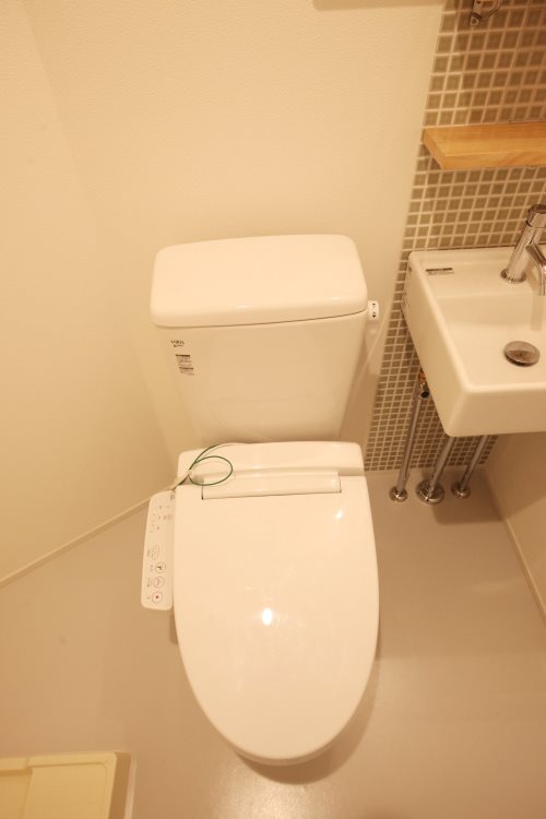 トイレが同室なので、お掃除をこまめにする習慣がつくかも