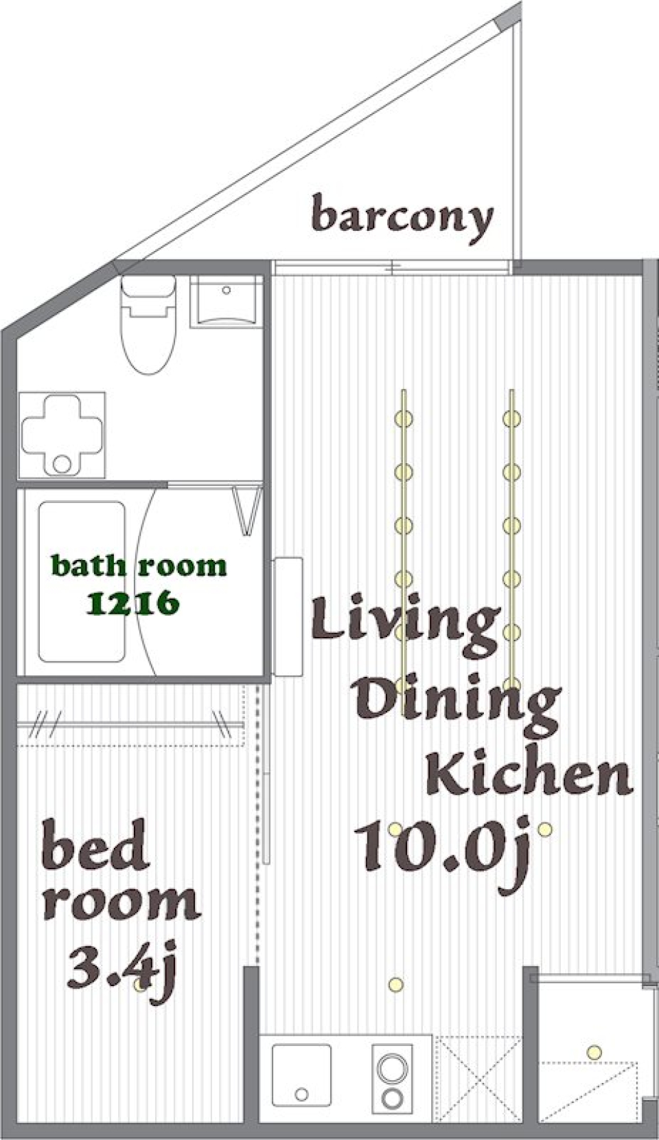 おうちカフェ、はじめます。の間取り図