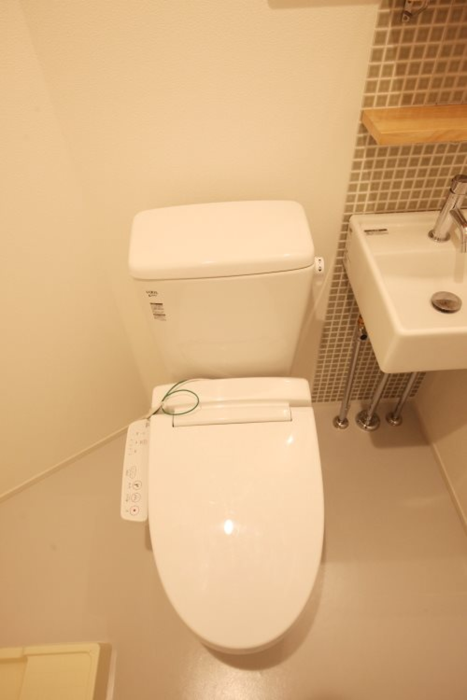 トイレが同室なので、お掃除をこまめにする習慣がつくかも