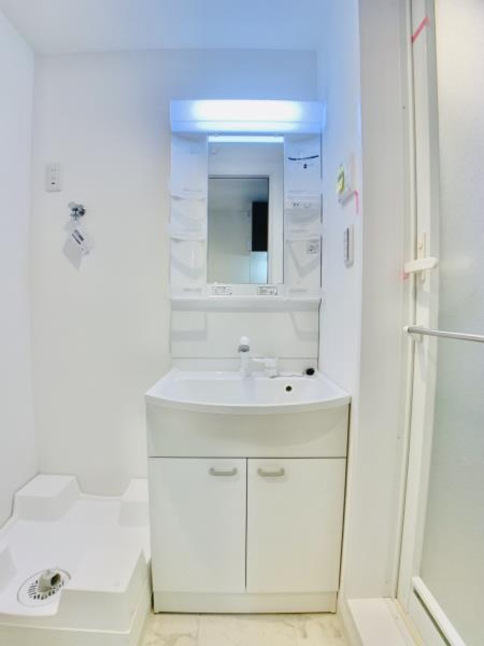 嬉しい独立洗面台。