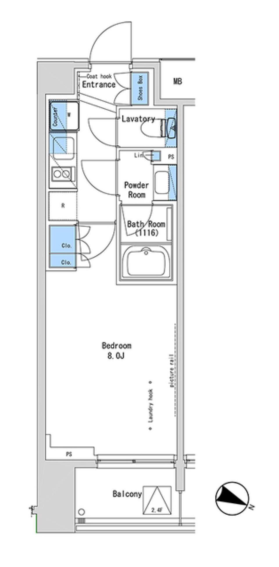 ルフォンプログレ中野富士見町ザ・レジデンス ［ペット可］の間取り図