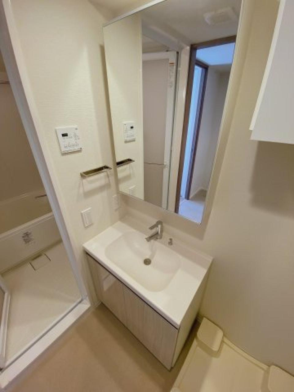 嬉しい独立洗面台。