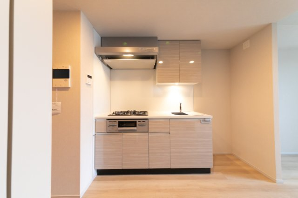 3口のガスコンロが導入されています。