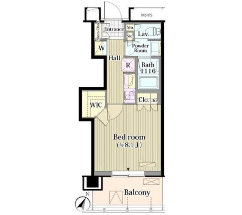 笹塚駅が目と鼻の先のお部屋の間取り図