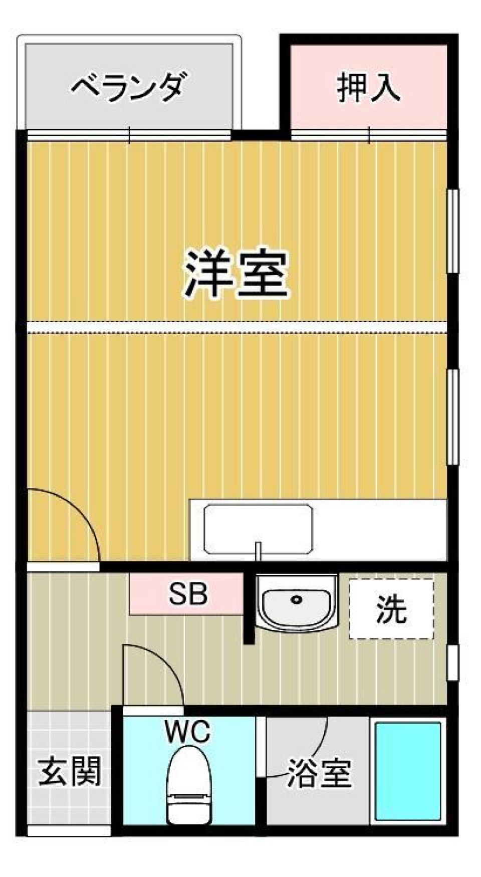 シャトレ山王ビル 401号室の間取り図