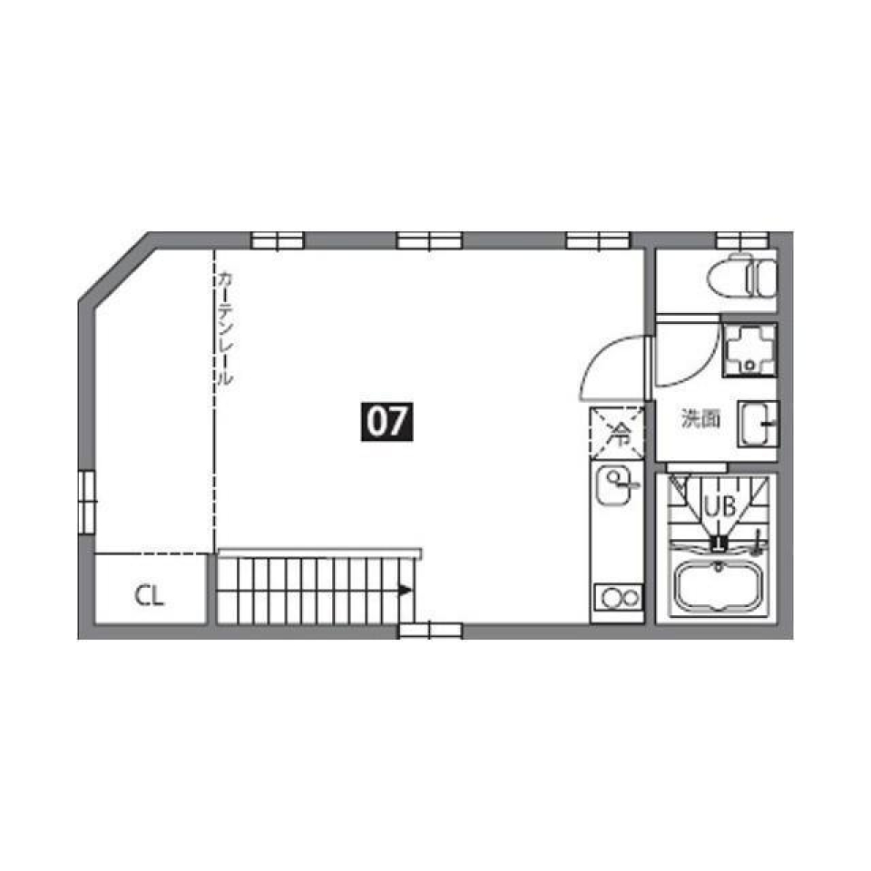 この部屋いっぱいにスキを詰め込んでの間取り図