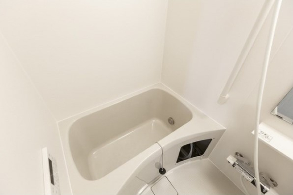 浴室乾燥機能付きのバスルーム