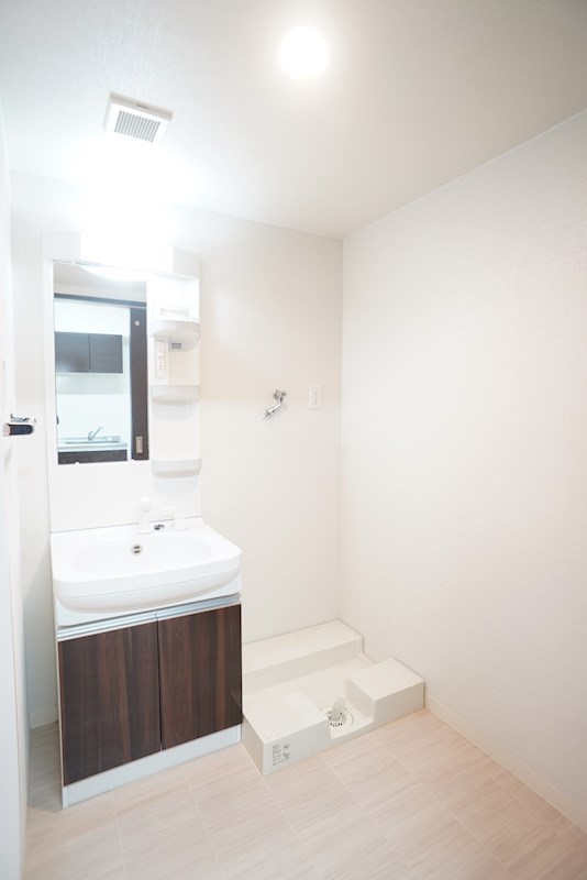 ゆったりとしている洗面脱衣所