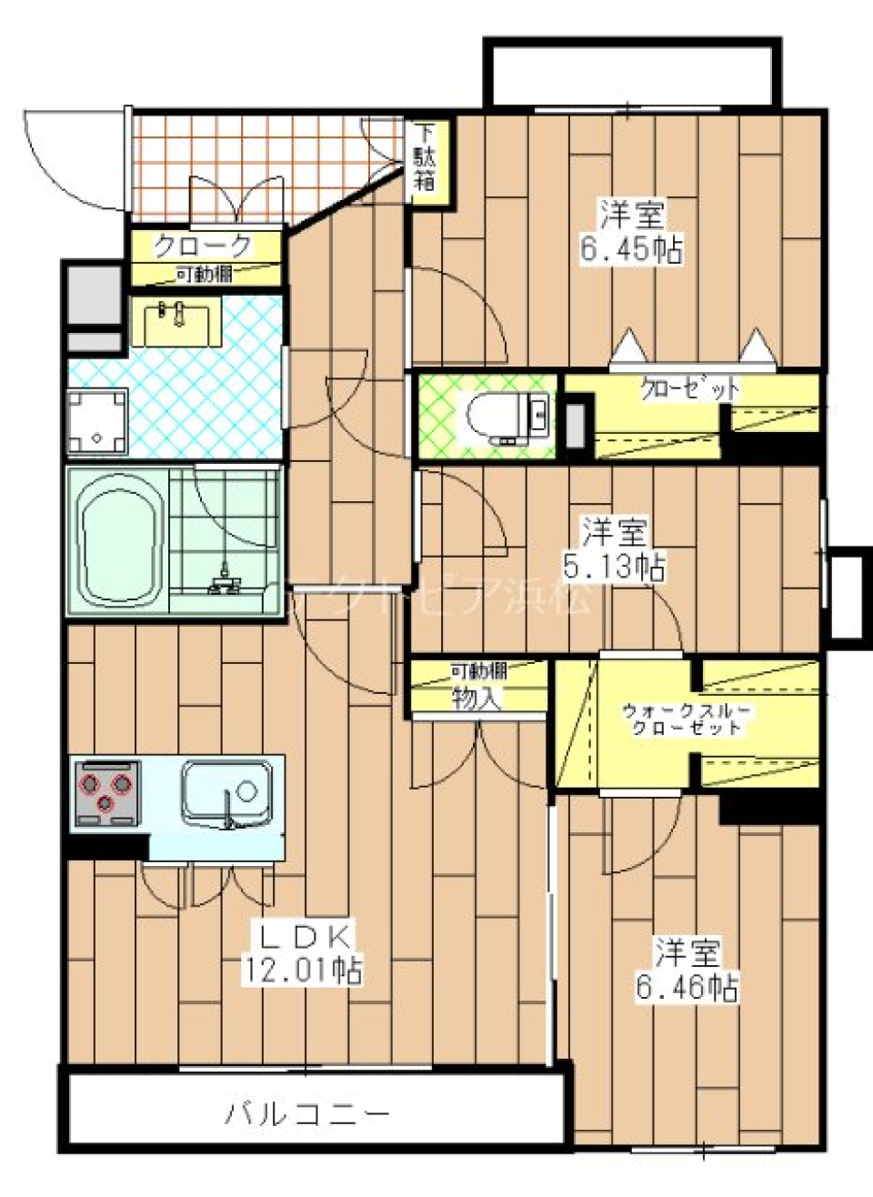 笑顔一生続くおうち［新築］の間取り図