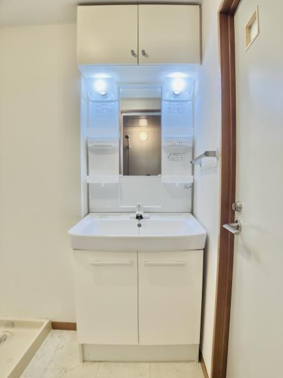 嬉しい独立洗面台。