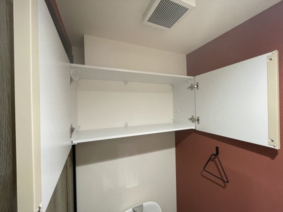 収納棚の中の様子です。