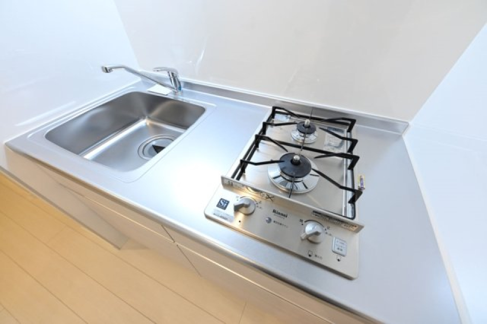 システムキッチン（2口ガスコンロ）