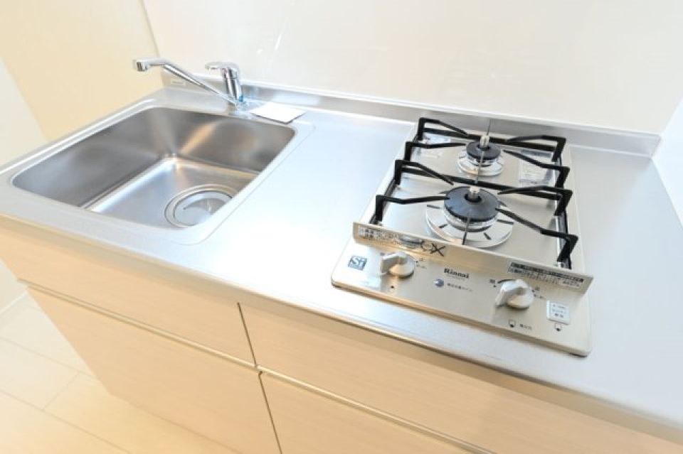 システムキッチン（2口ガスコンロ）