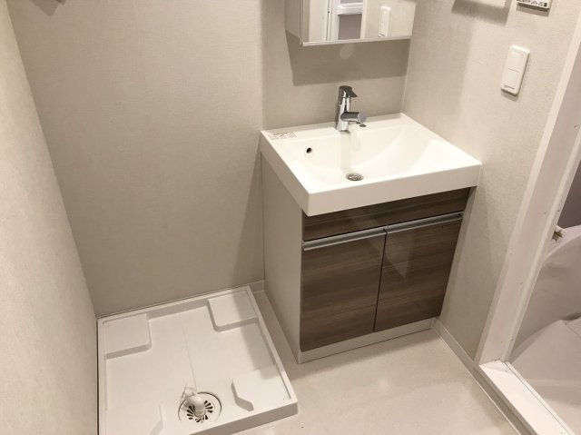 洗濯機置き場はここ