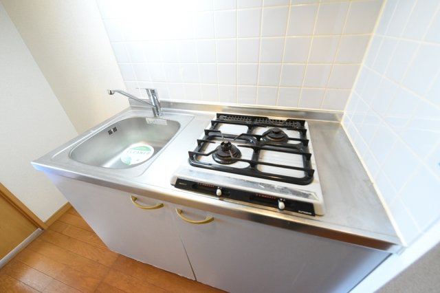 システムキッチン（2口ガスコンロ）