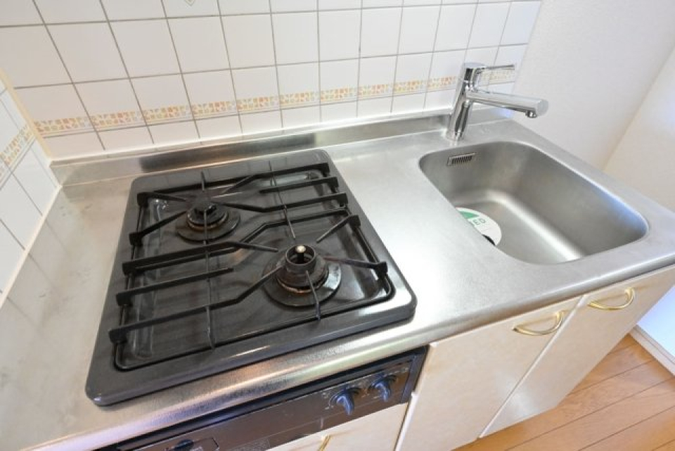 システムキッチン（2口ガスコンロ）