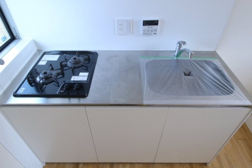 2口ガスコンロでたまには手料理を♪