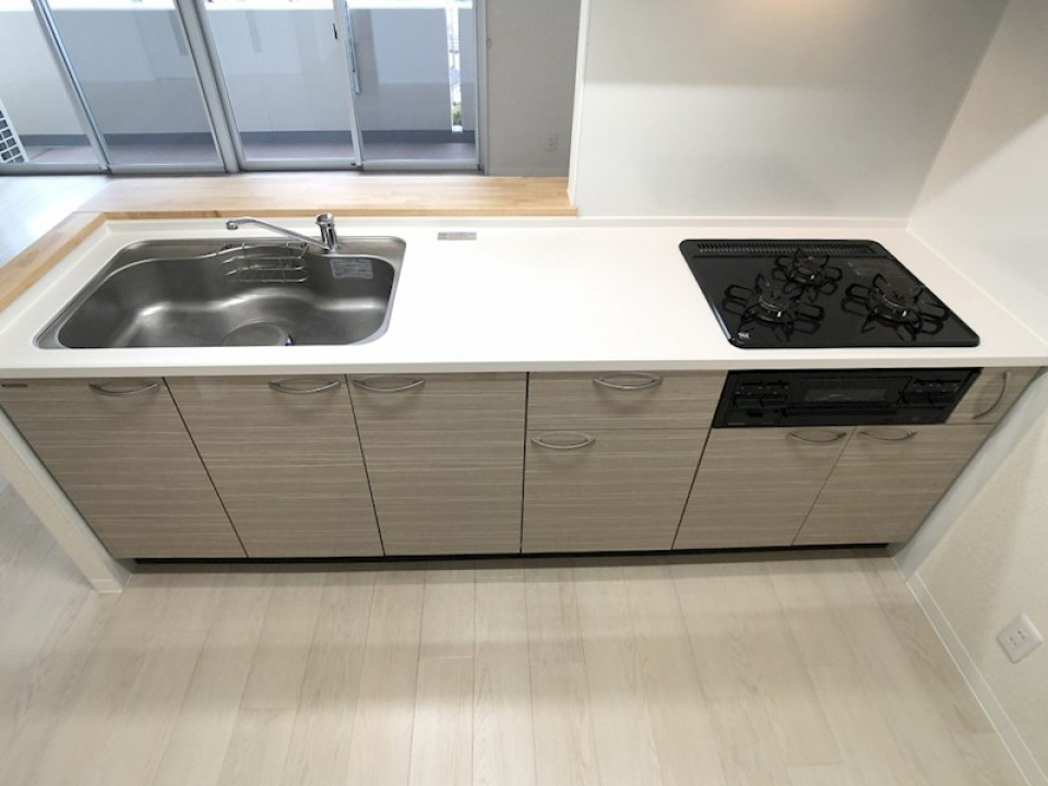 2人並んでお料理することもできる！