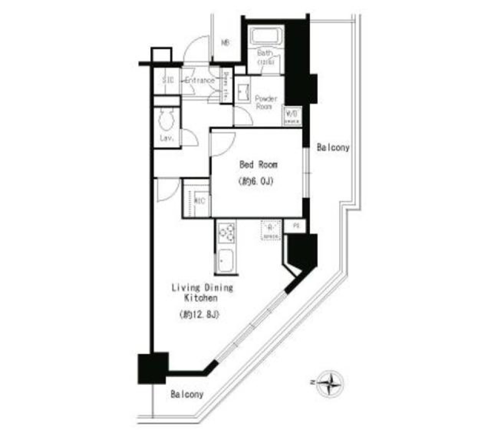 キャナルスクウェア豊洲　８０９号室の間取り図