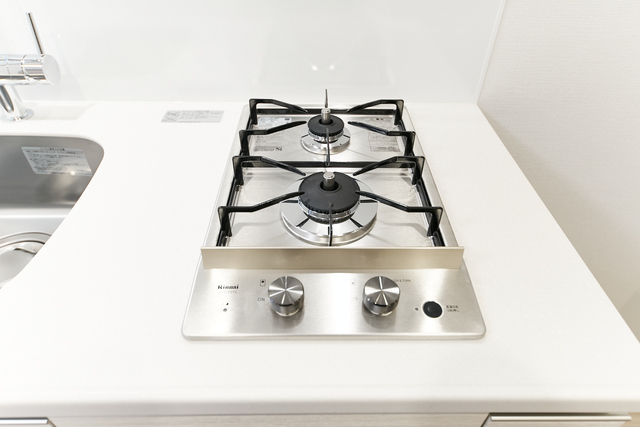 2口コンロです
※写真は同タイプ住戸です。