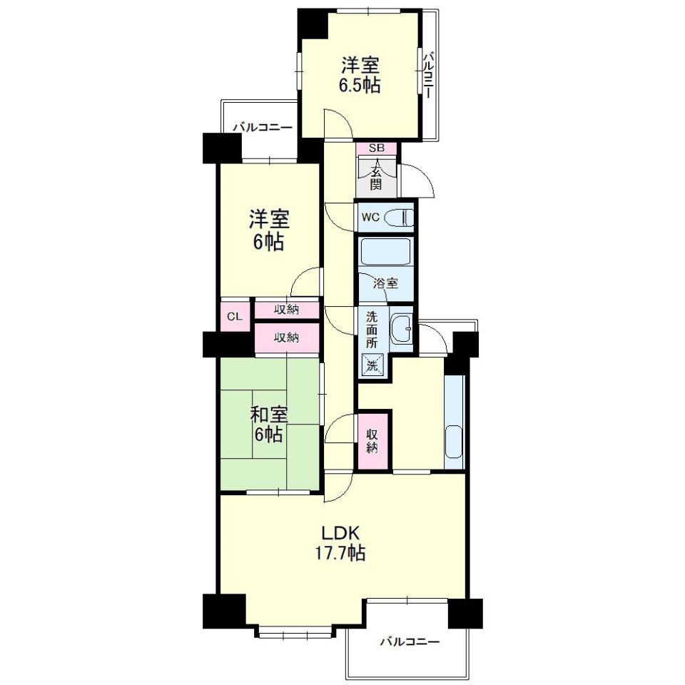 愛ペットともに佐鳴湖ライフ［ペット可］の間取り図