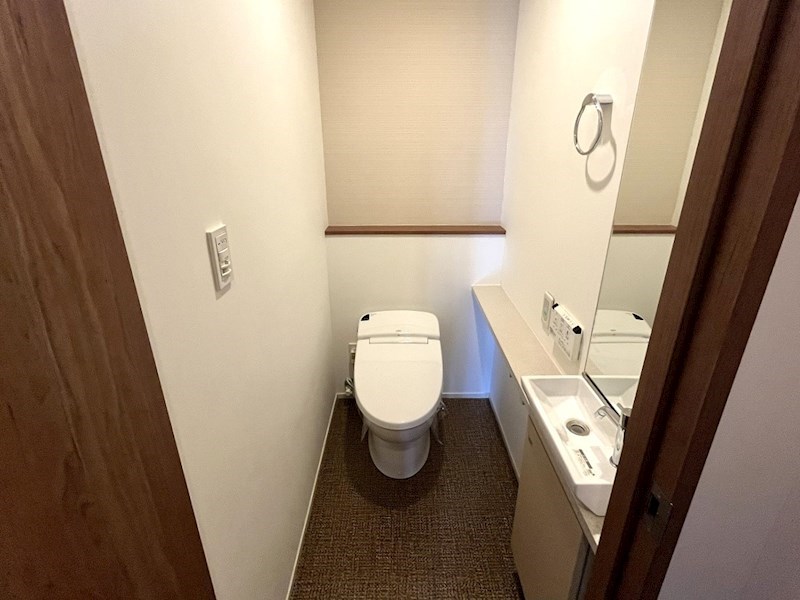 手洗い場付きのトイレ