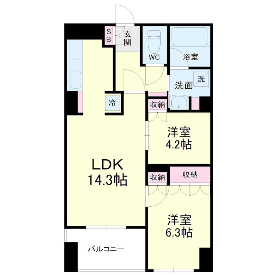 上質な街中ライフを求めて［ペット可］の間取り図