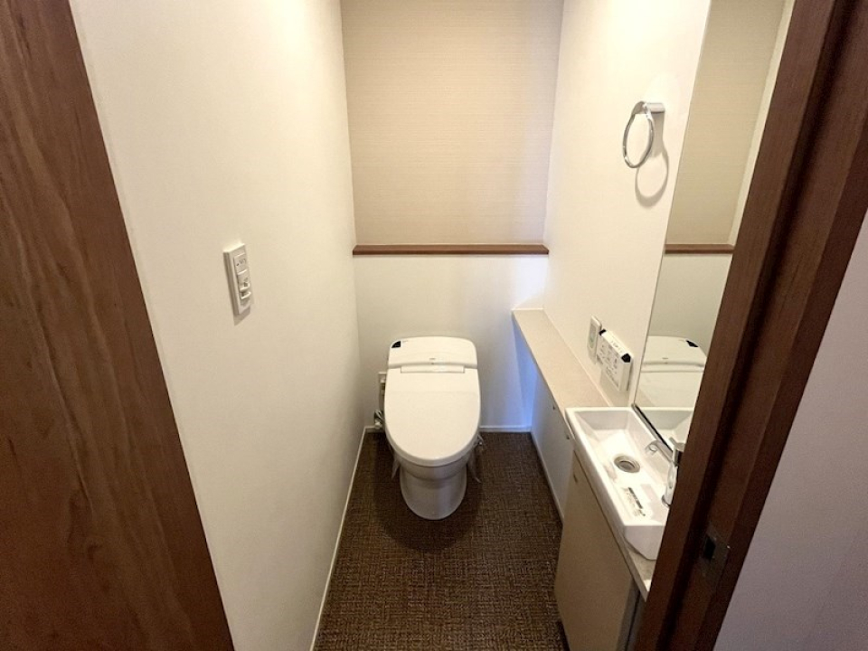 手洗い場付きのトイレ