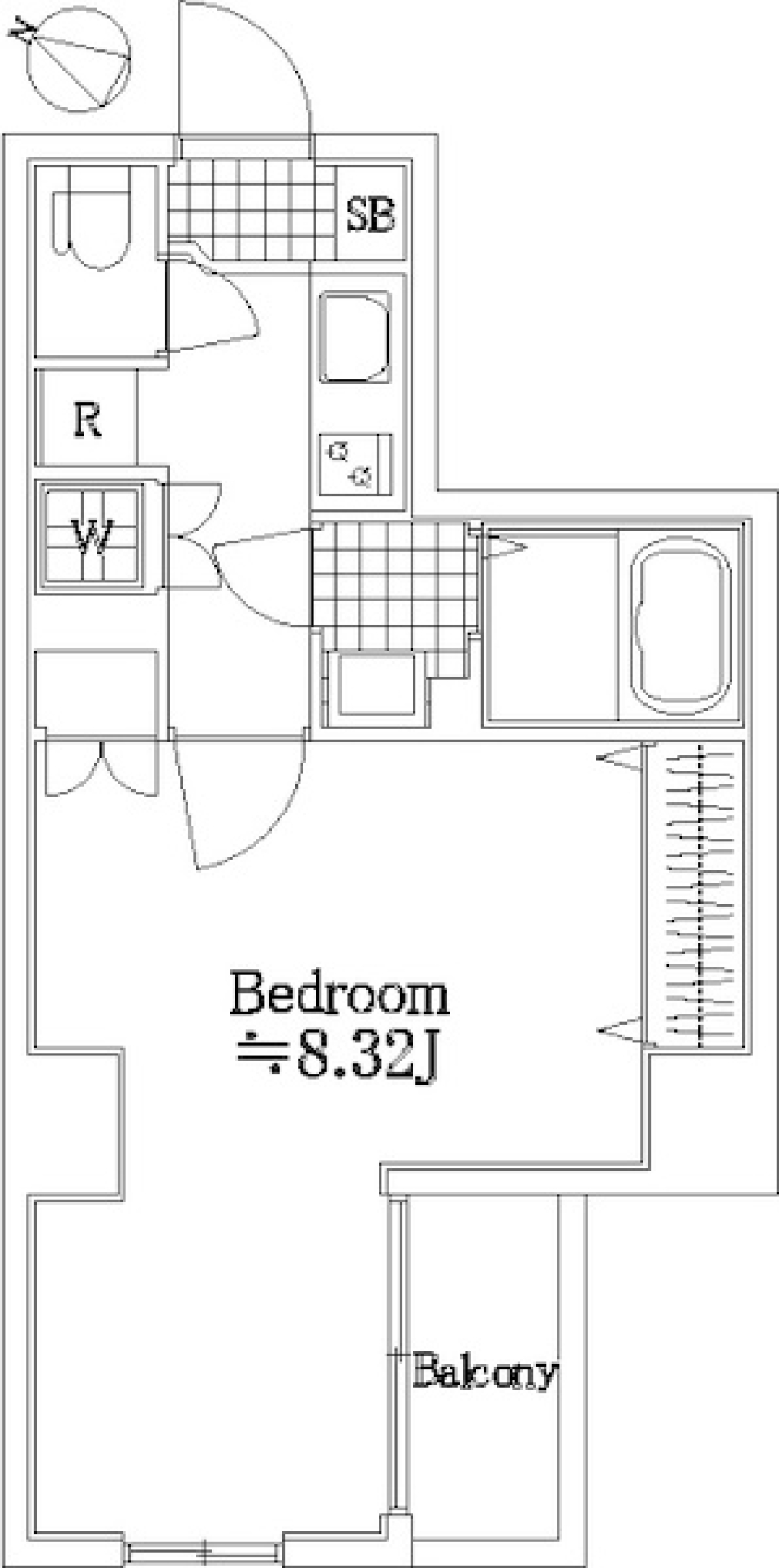 8.32帖で一人の世界の間取り図