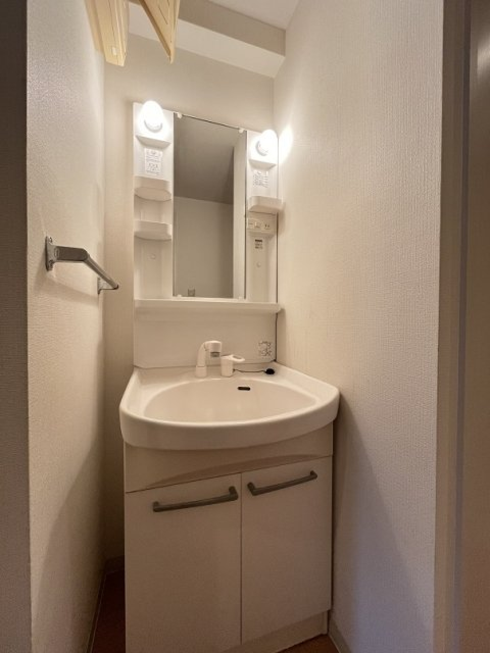 タオル掛けもついてていいですね！