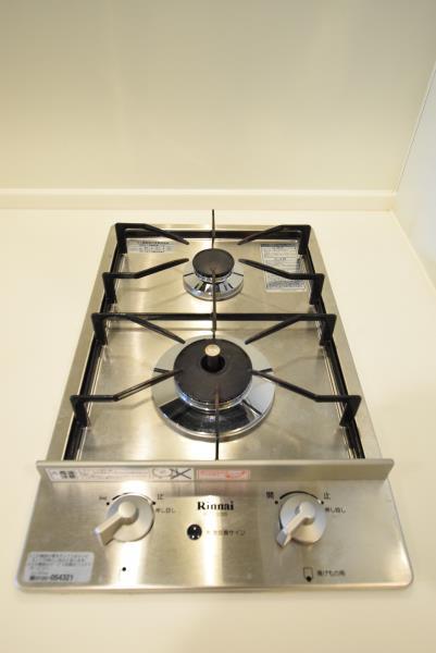 2口のガスコンロが導入されています。