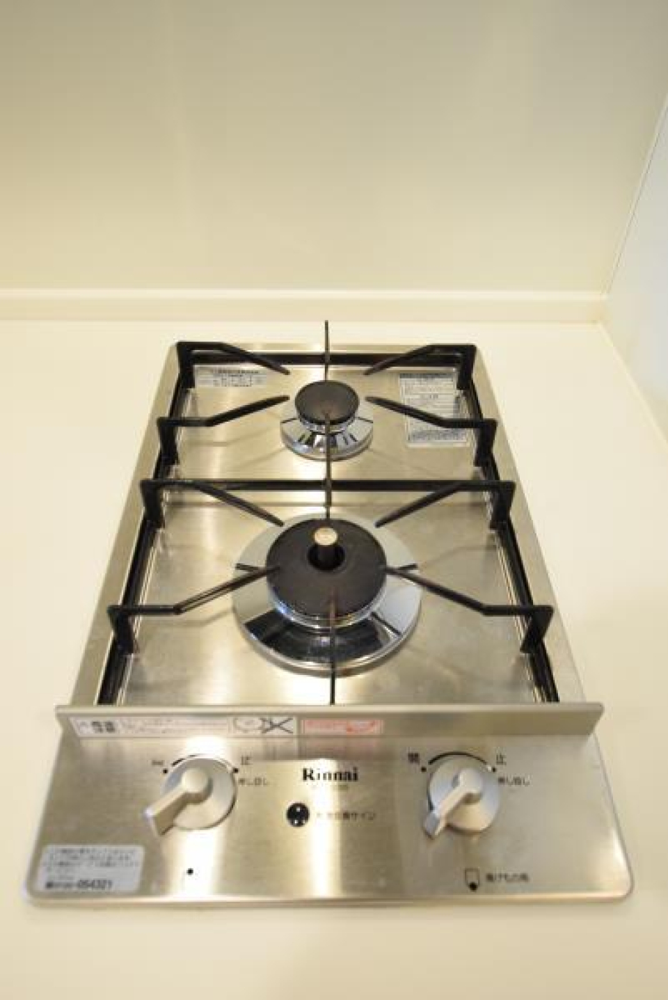 2口のガスコンロが導入されています。