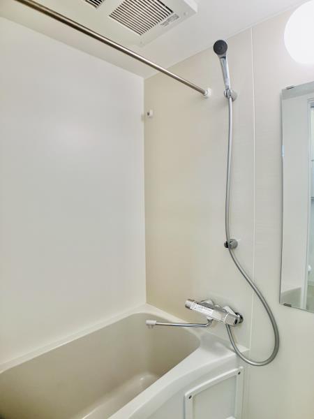 シャワーホースがよくある白じゃなくて、シルバーなのが好き。