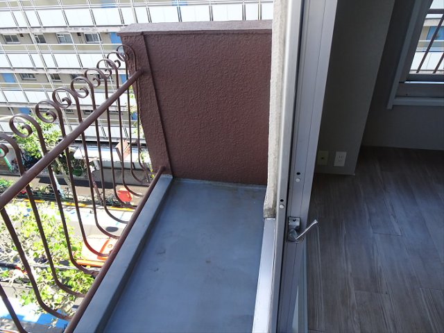 バルコニーに出た時の様子。