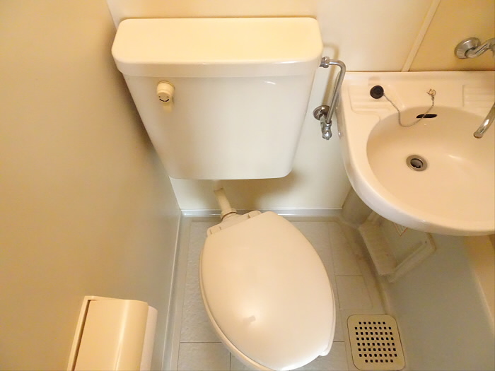 トイレと洗面台はお隣同士。