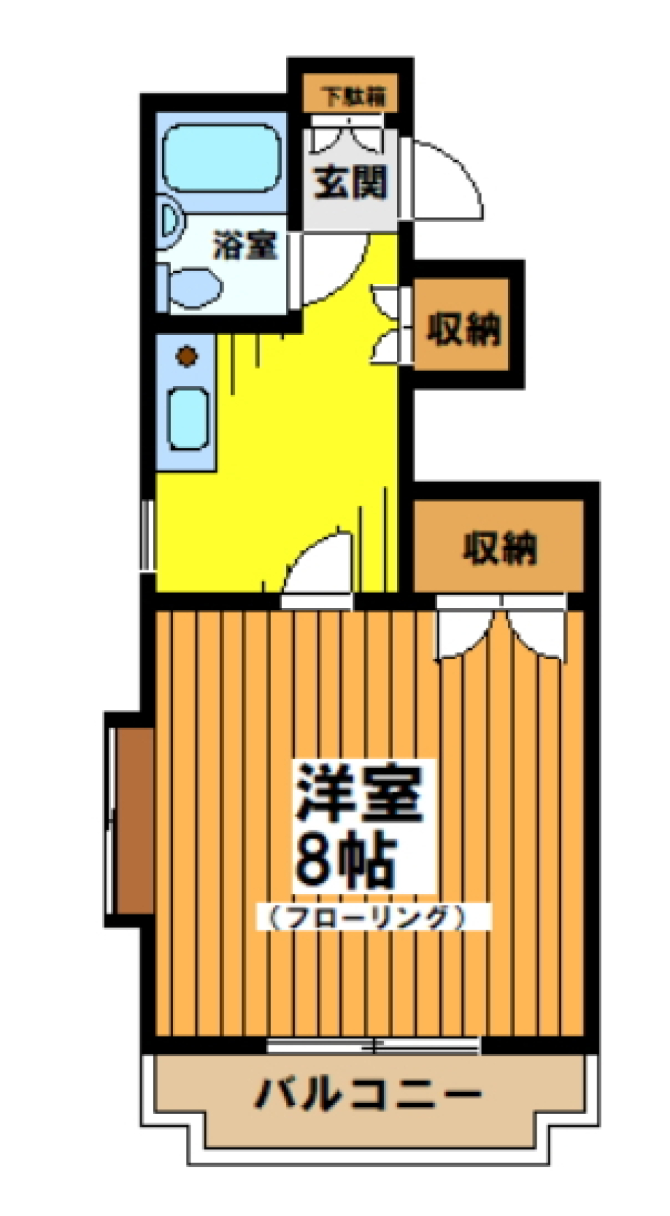 出窓からの日差しでホットひと息の間取り図