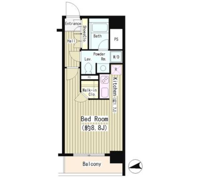 ワンルームです