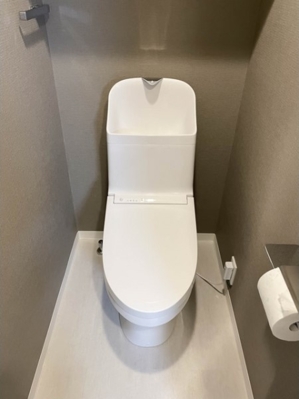 ブラウンカラーのトイレはついつい居座っちゃいそう