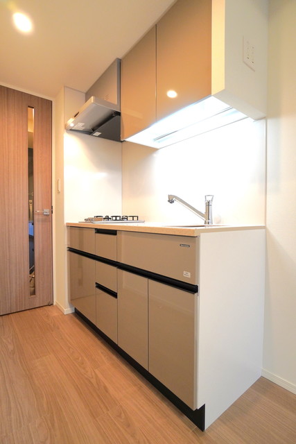 2口のガスコンロが導入されています。※写真は同タイプ住戸です。