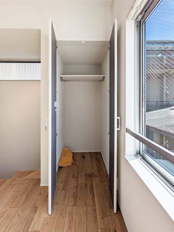 収納を開けた時の様子。