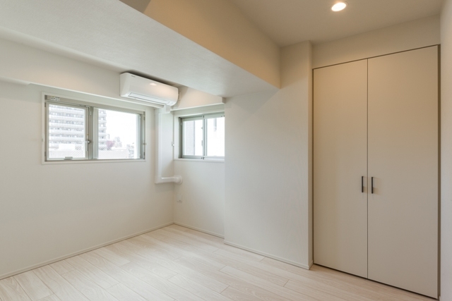 6帖の洋室です。クローゼット付きです。
※写真は同タイプ住戸です。