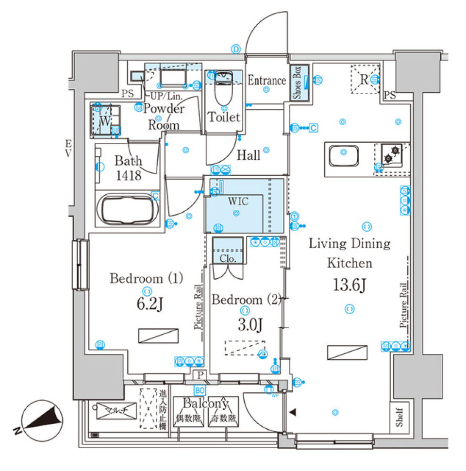 広々した部屋で家族との時間を過ごそう[ペット可]の間取り図
