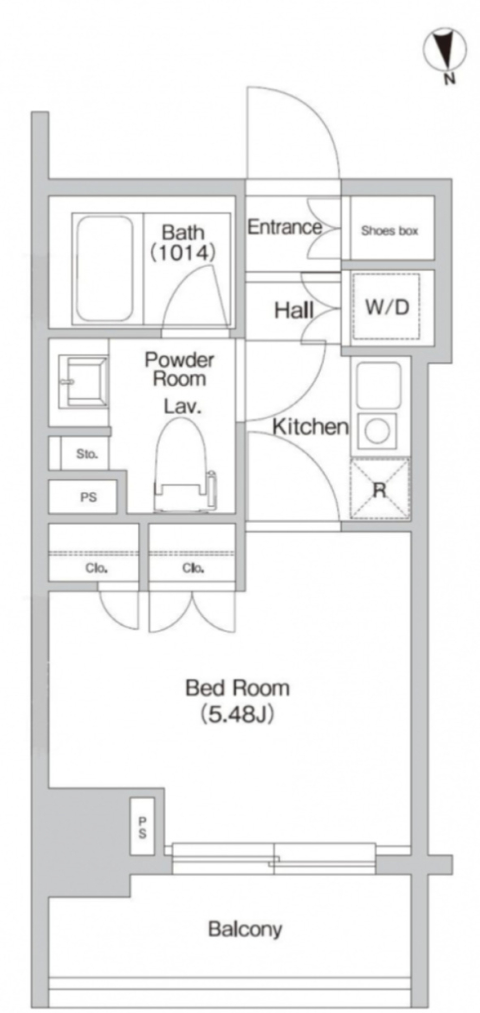 ミニマリストの快適ライフの間取り図