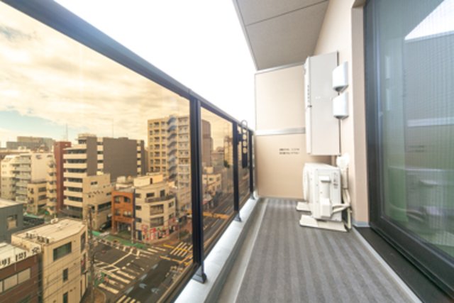 バルコニーの様子。※写真は同タイプ住戸です。