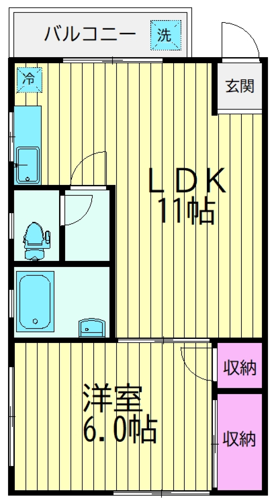 レトロかわいいにときめくの間取り図