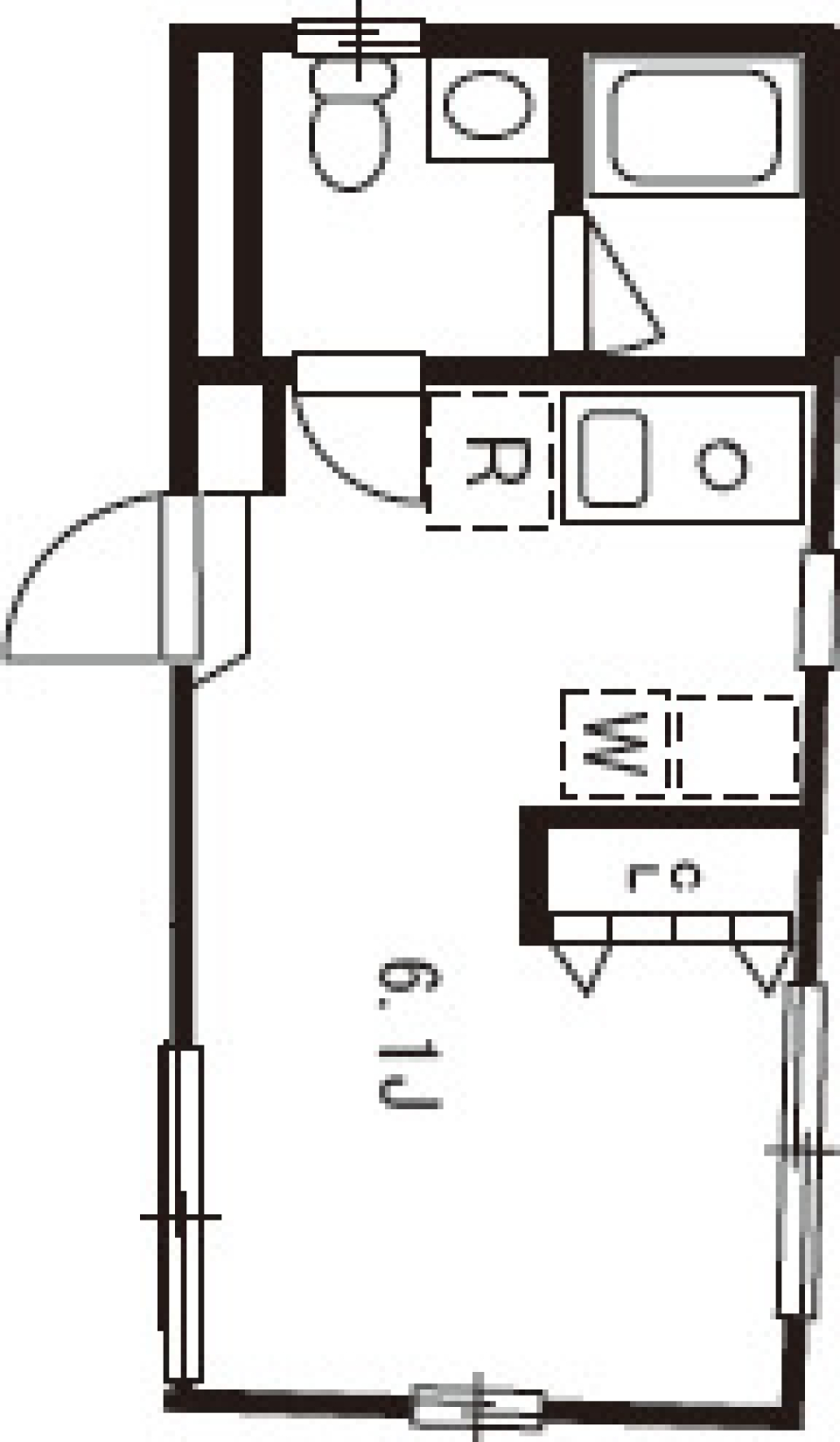 レガリア下丸子 203号室の間取り図