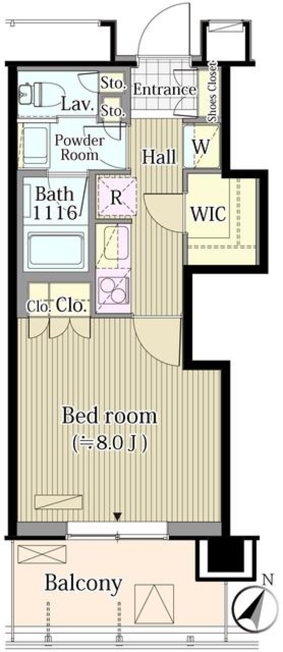 駅そばで電車と仲良し生活の間取り図