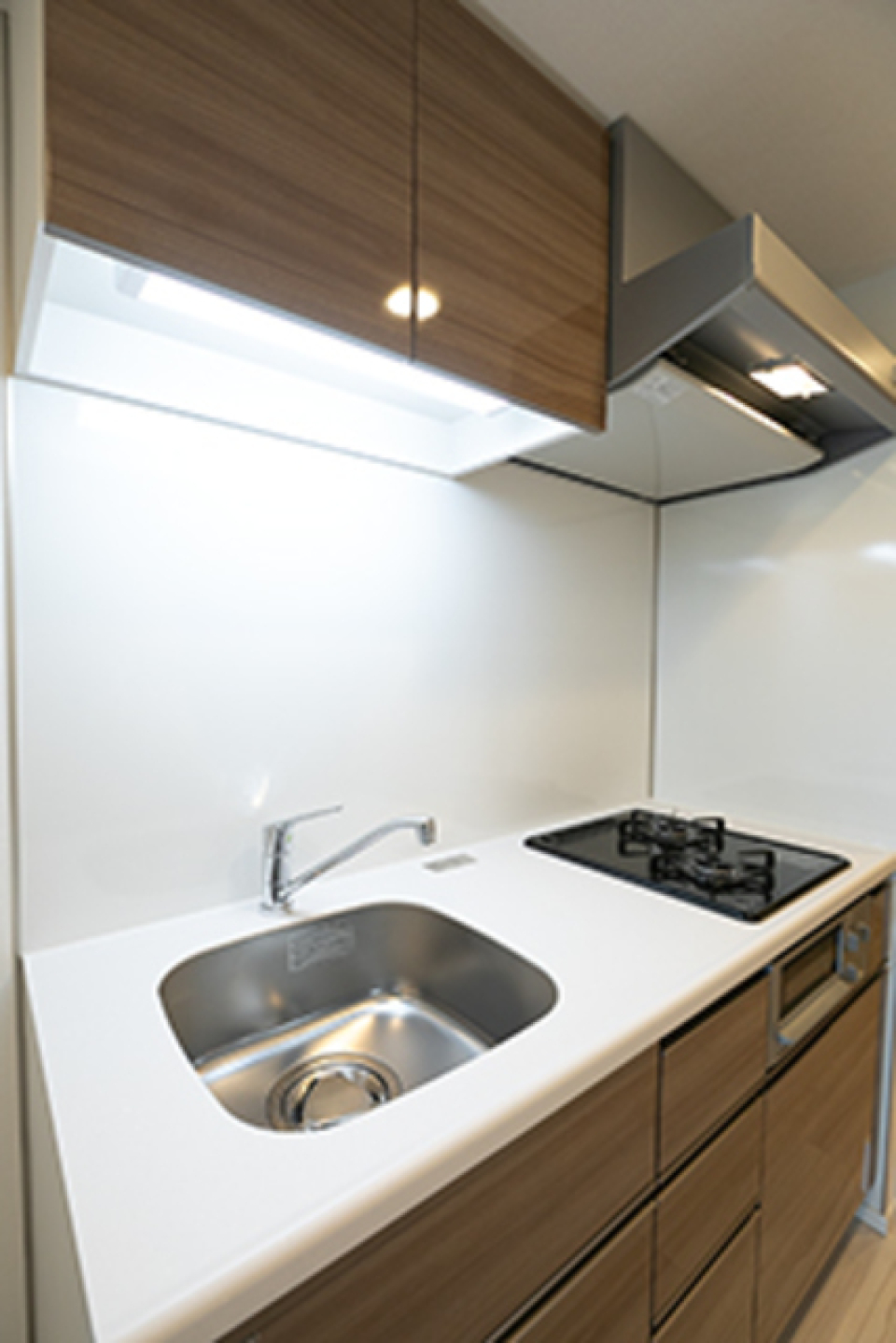 2口のガスコンロが導入されています。※写真は同タイプ住戸です。