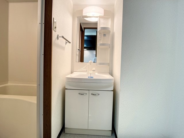 洗面台に直接収納可能